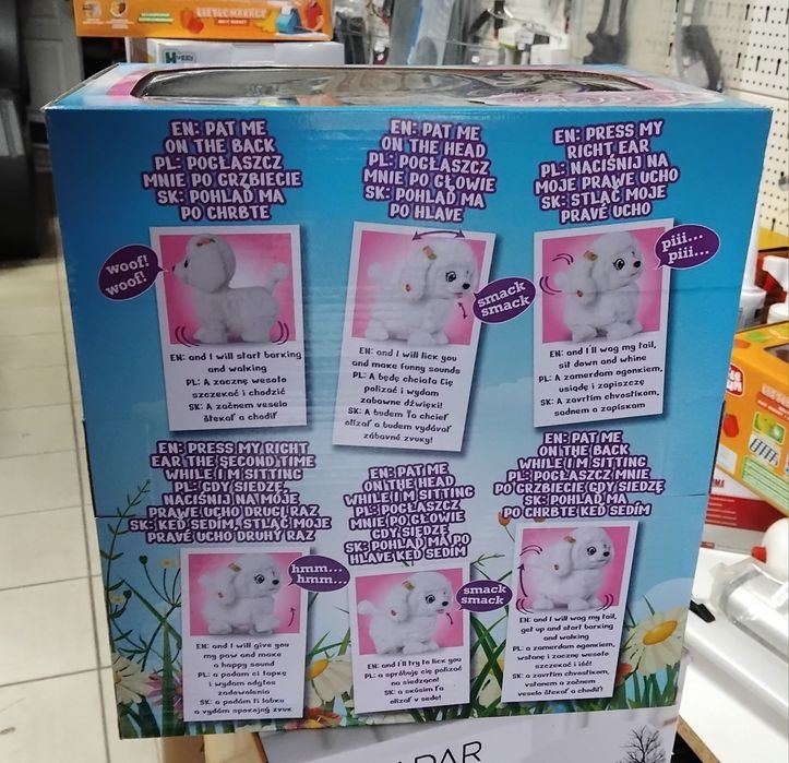 Piesek interaktywny TM Toys reaguje na dotyk