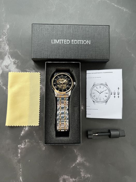 Avtomatic | Механічний чоловічиий годинник Skeleton