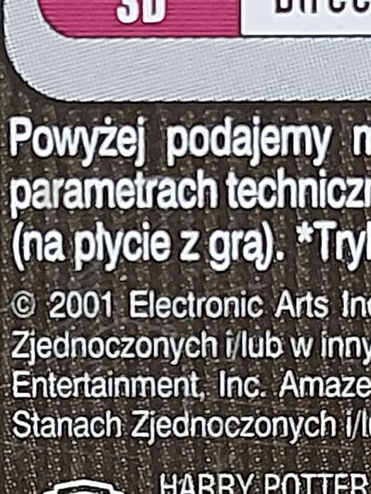 Płyta CD Rom  PC  Harry Potter 2001rok