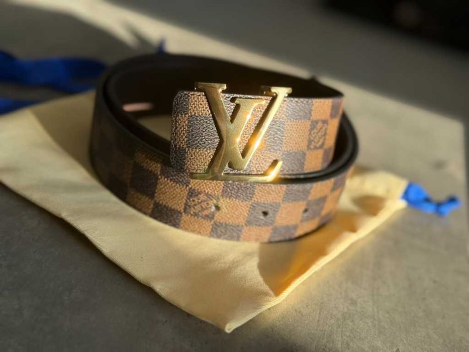 pasek Louis Vuitton LV Initiales złota klamra 105cm