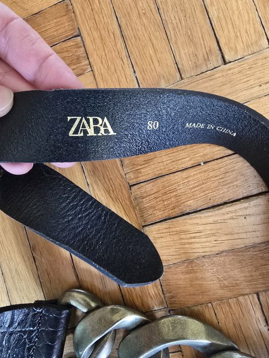 Pasek zara skórzany