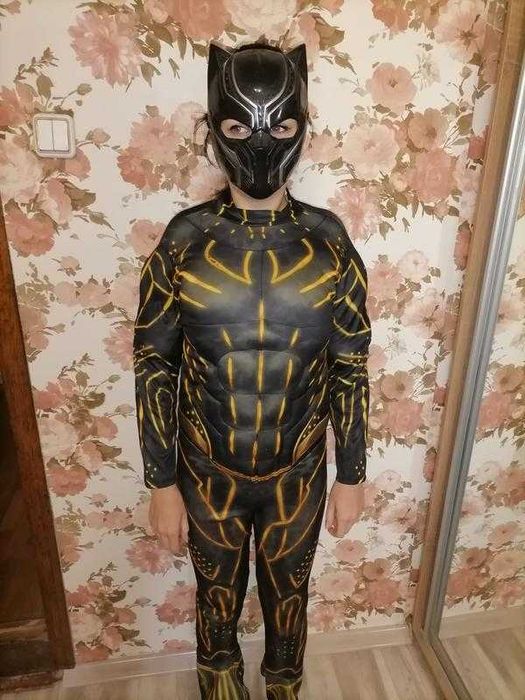 костюм черная пантера аниматор до 165 см