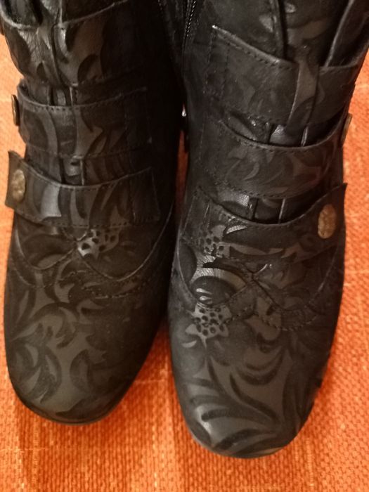 Botki damskie ze skóry niemiecka firma Waldlaufer