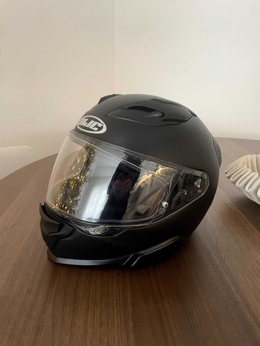 capacete HJF F71 Black Mate Tam L