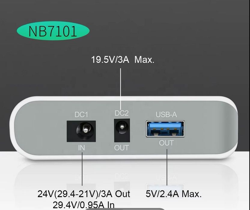 Powerbank 17500mAh z końcówkami do laptopa