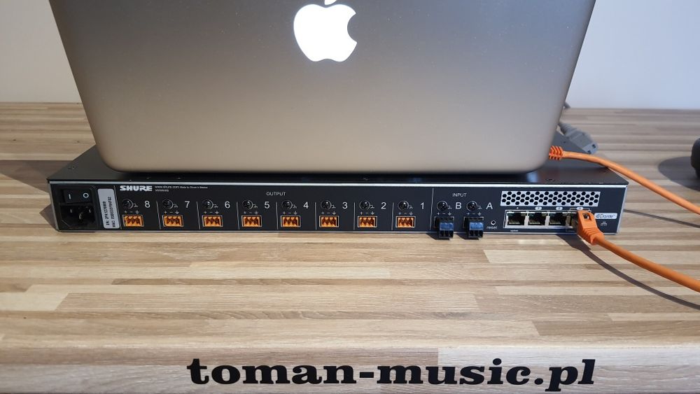 Shure MXWANI8 Interfejs  karta Dante 2in 8out do IEM AmpRack Okazja