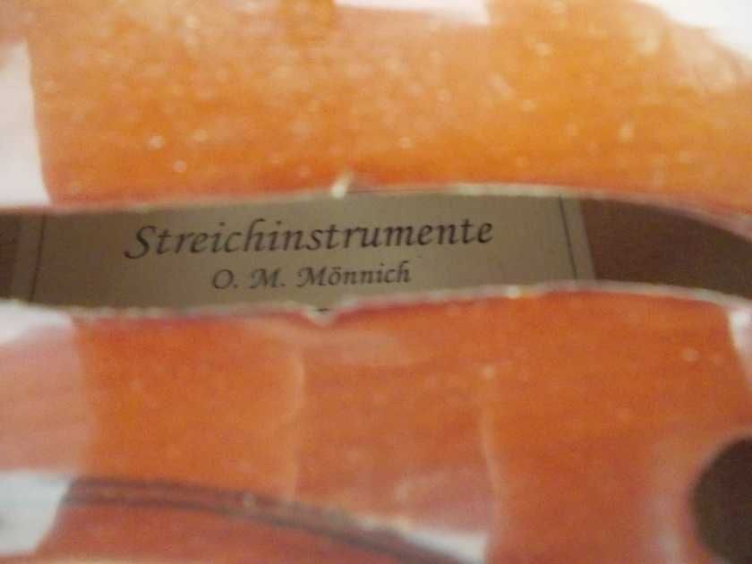 Skrzypce 4/4 kompletne O.M. Monnich Niemieckie