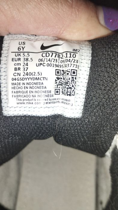 Tênis Nike  Air Force 1 High White Black