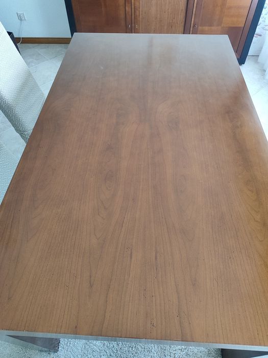 Mesa de sala extensível (madeira maciça)