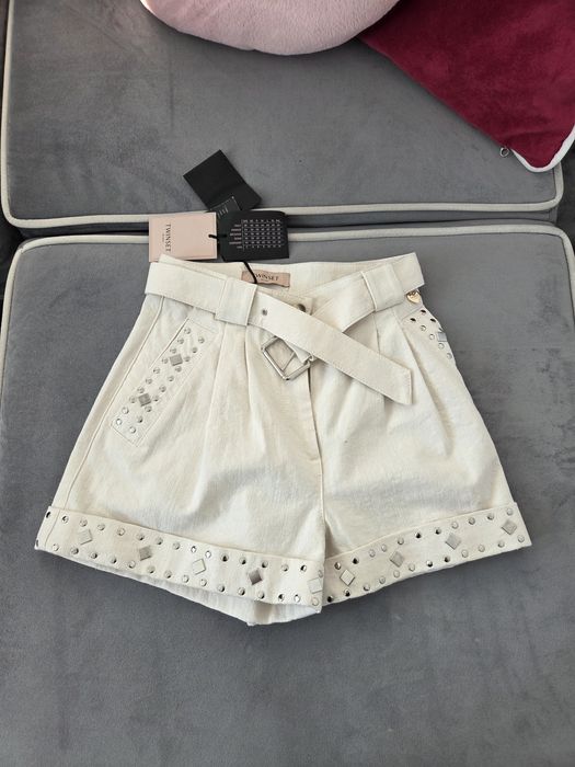 Piękne jeansowe szorty Twinset z dżetami damskie 38 M  denim premium