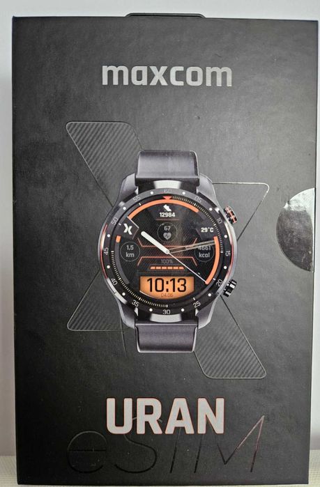 Smartwatch Maxcom FW01 Uran eSIM - NOWY, GWARANCJA 24 M-SC, FV 23 %.