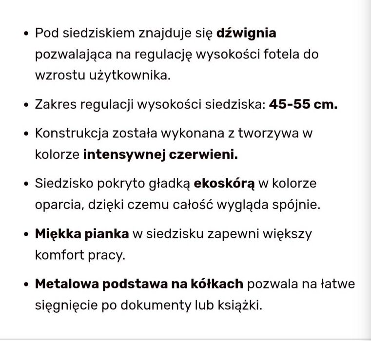 Krzesło biurkowe