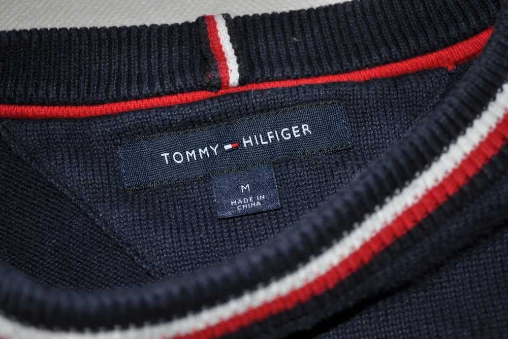TOMMY HILFIGER M męski sweter klasyczny bawełniany sz2v1