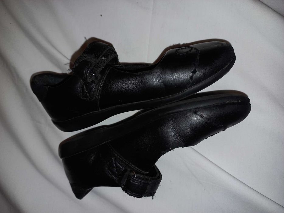 Marks & Spencer Kids czarne świecące balerinki dla dziewczynki rozm 29