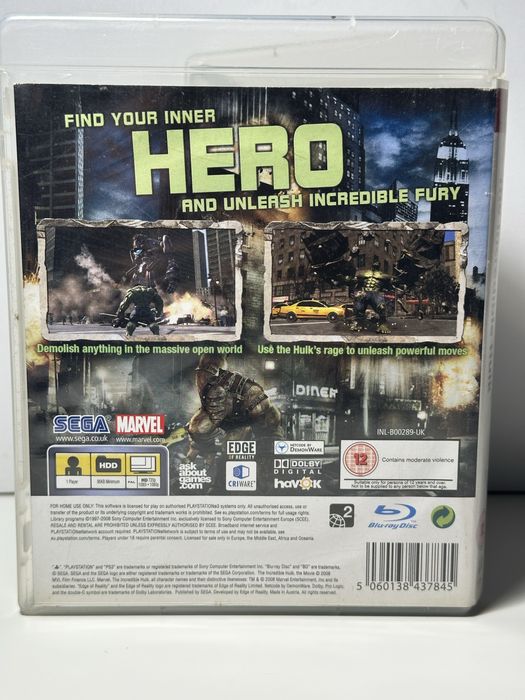 The Incredible Hulk PS3