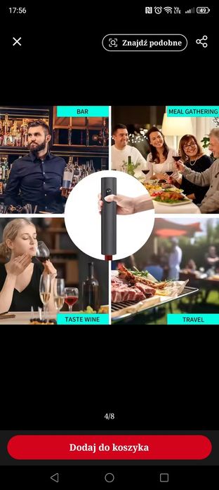 Elektryczny zestaw do wina.