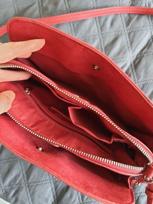 Torebka czerwona mała 17x24 Reserved Jak nowa