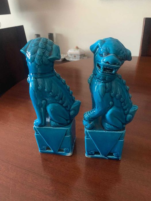 Cães de Foo ou Leões Guardiões Chineses - Porcelana da China