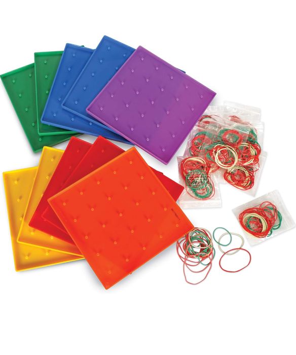 Tablice geometryczne geoboard 10 szt