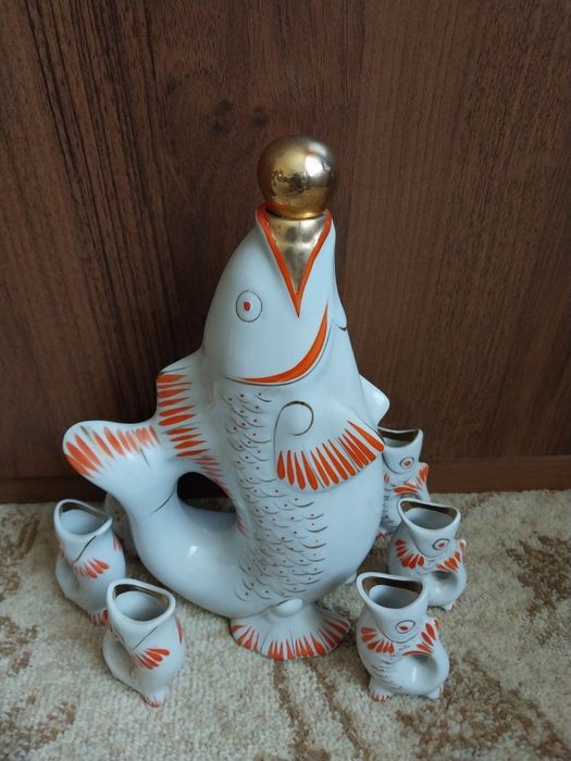 Набор фарфоровый Рыбка . Времен СССР.