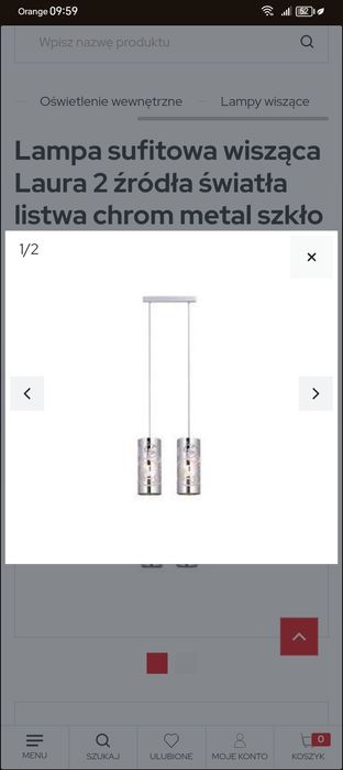 Lampa wisząca, stan bardzo dobry