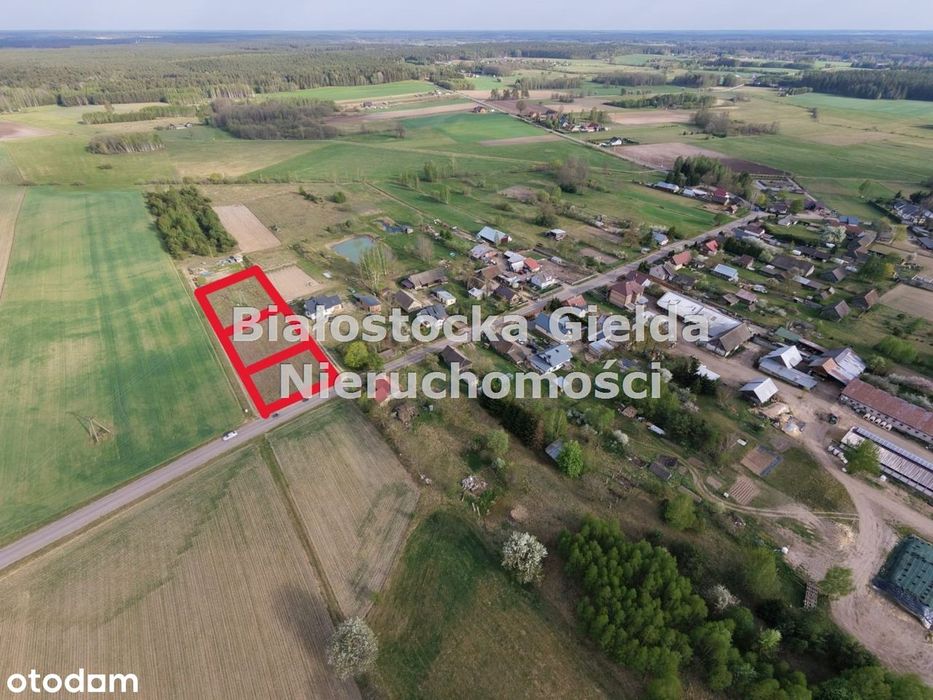 Działka Budowlana//934m2//30km Białystok