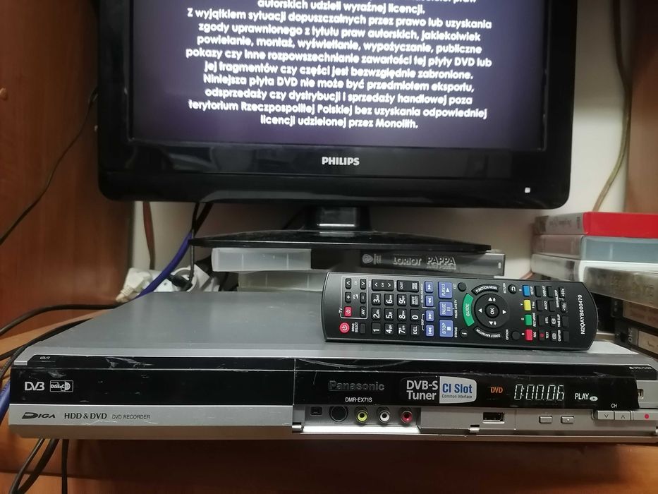 Nagrywarka Panasonic DMR-EX71S HDMI DVD Recorder/HDD 160 GB Pilot