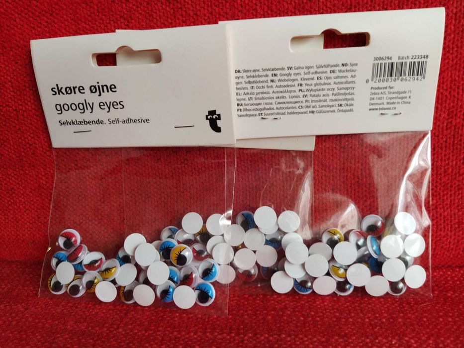 Conj. 4 Pack of Movable-Eye Stickers for Activities64752034314114122