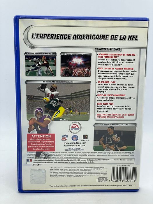 Madden NFL 2002 PS2 Po Angielsku