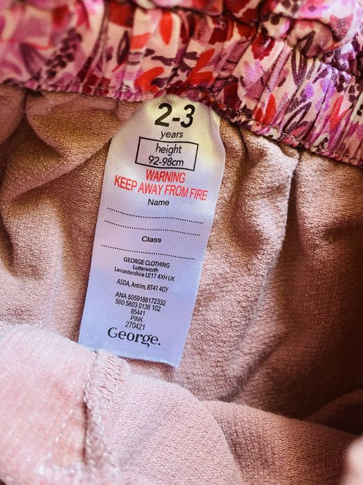 Saia Rosa Menina George 2-3 Anos – Nova