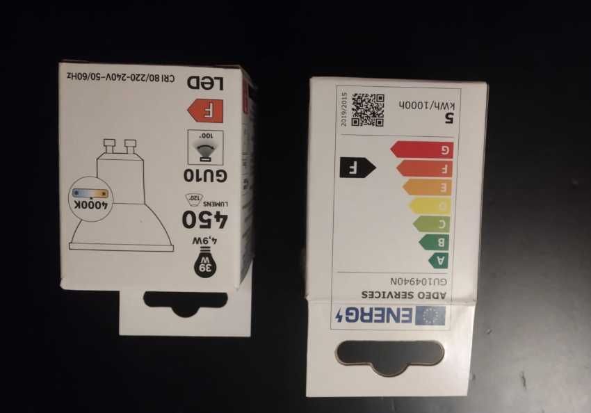 2 lampadas Led NOVAS GU10