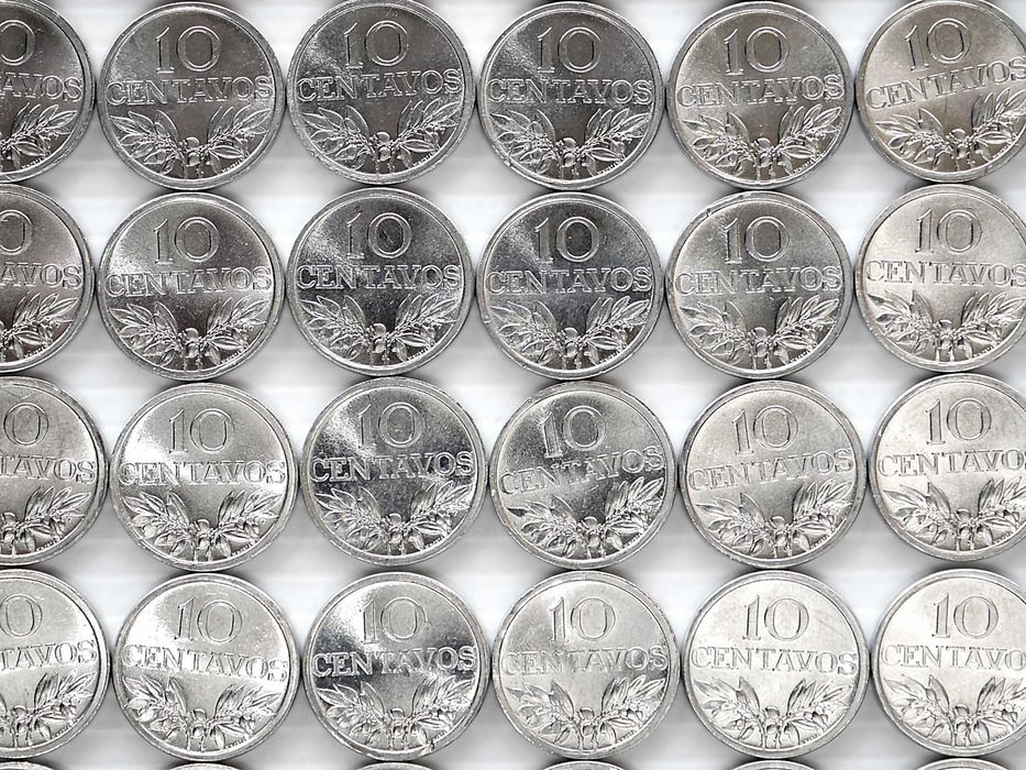 Lote de 112 Moedas 10 Centavos 1974