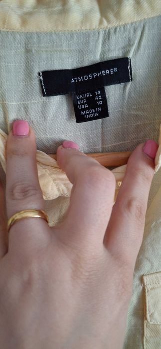 Camisa manga cava amarela