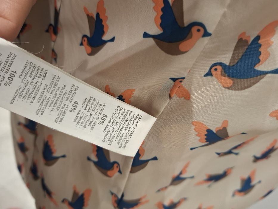 Beżowa marynarka M Reserved 55%cotton