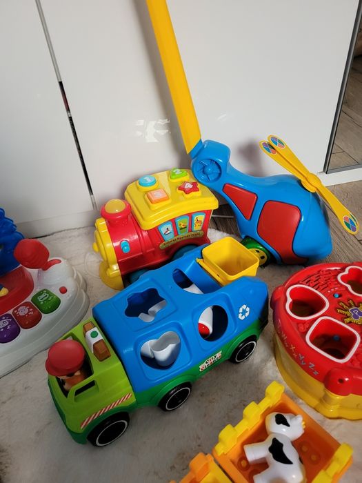 Zestaw zabawek interaktywnych edukacyjnych sorter pchacz