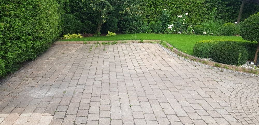 Mycie kostki brukowej dachów elewacji itp