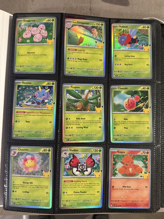 Karty Pokemon kompletny base set 30th anniversary 128/128