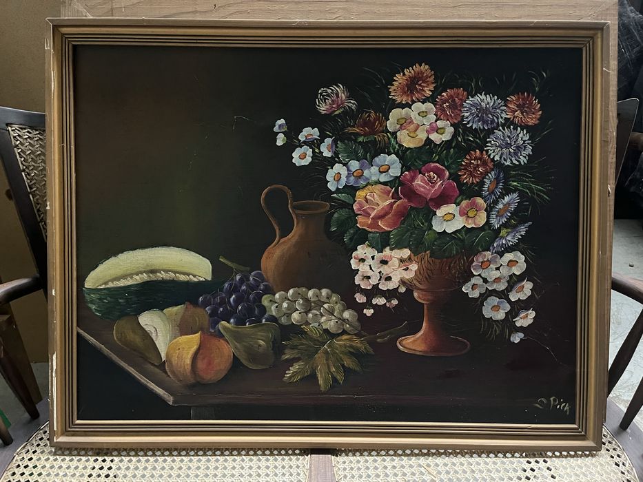 Quadro a óleo assinado S. Pica