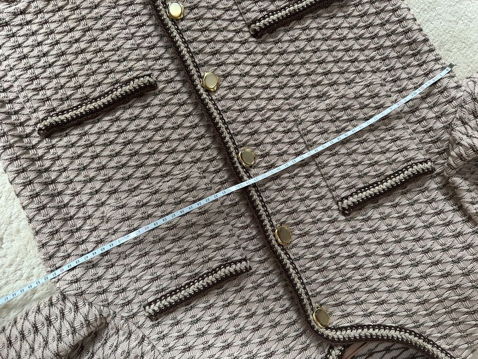 Komplet żakiet i spodnica garsonka L braz devernois