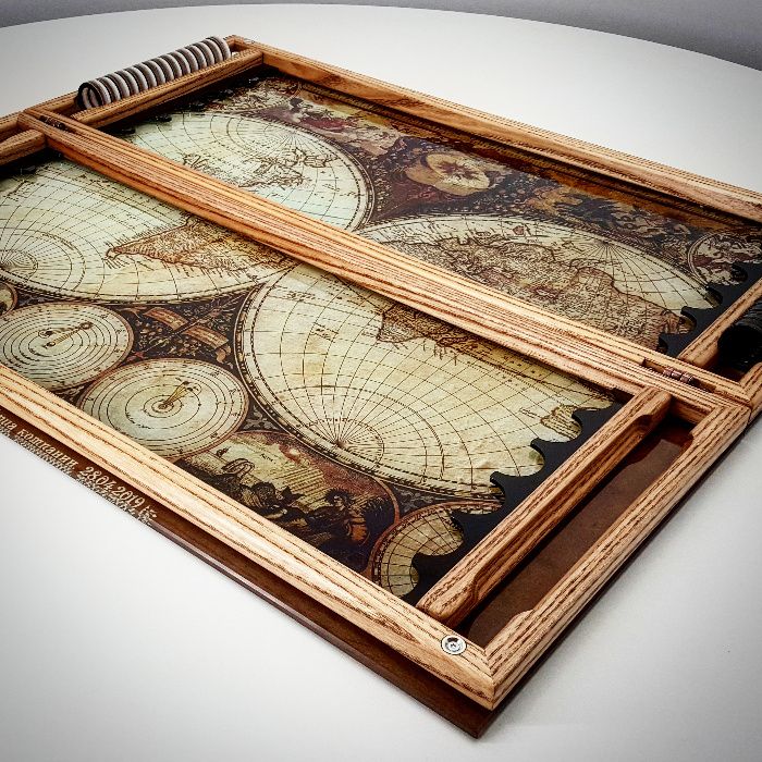 Нарды Игровые. Дизайн на каленом стекле. Подарок другу. Art-limit