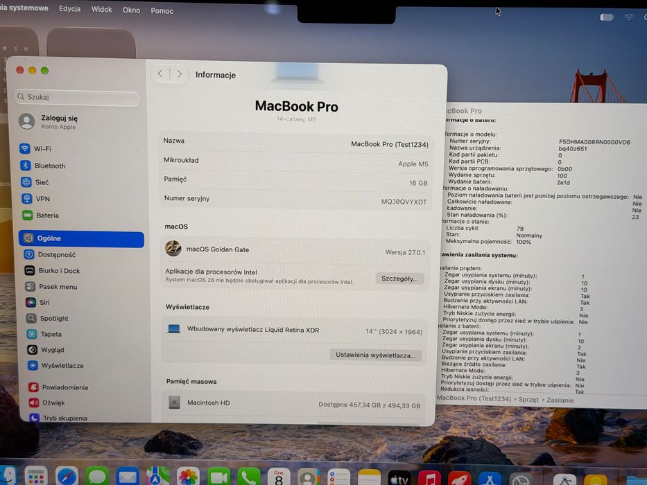 Apple MacBook Pro 14 M5 16/512GB Kondycja 100% Gwarancja