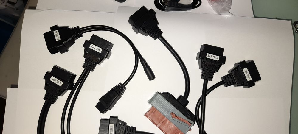 Cabos Adaptadores obd obd2 Audi 2+2 Mercedes bmw Fiat Opel Alimentação