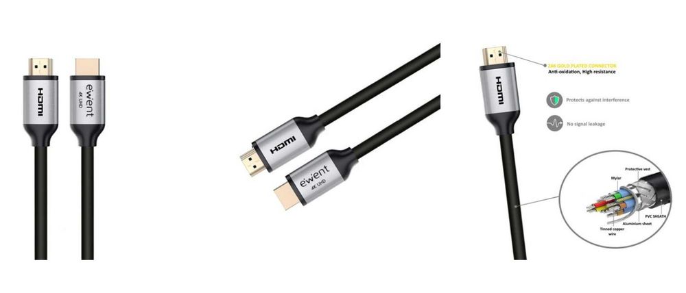 Cabos HDMI de excelente qualidade. Novos!64286385875457122