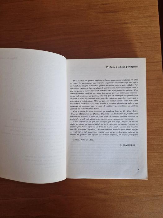 Livro didático "Guia de Mecanismos da Química Orgânica", Peter Sykes