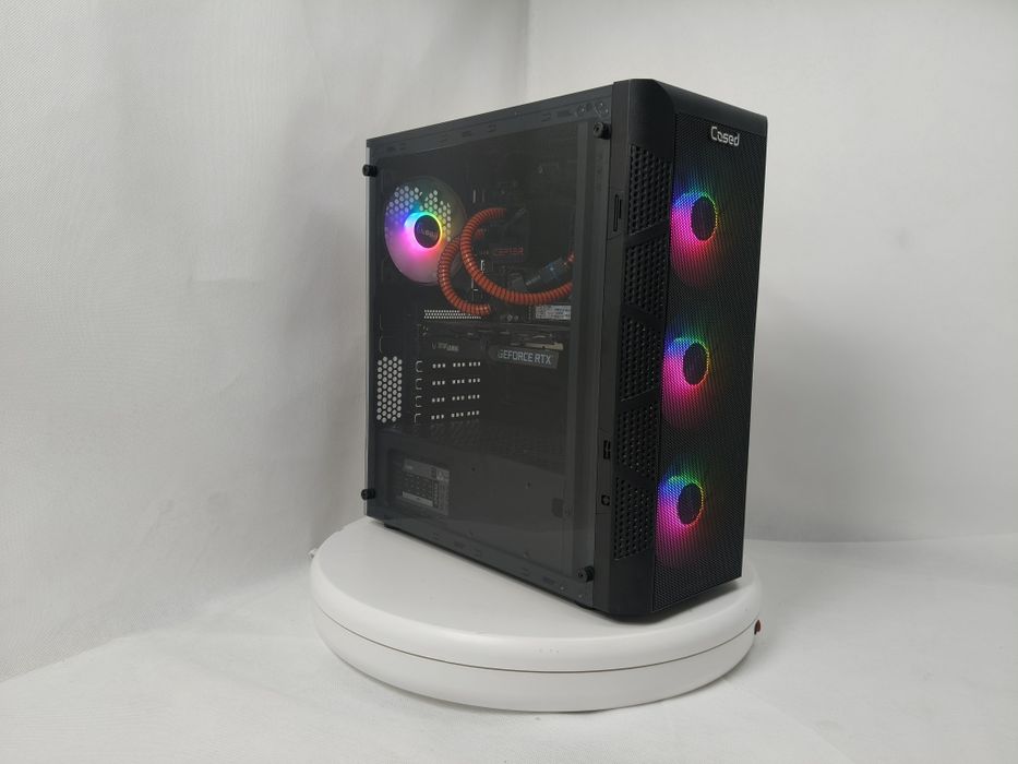 Komputer Gamingowy Ryzen 7 7800X3D,RX 9070 XT,16GB,SSD,Woda,Win 11