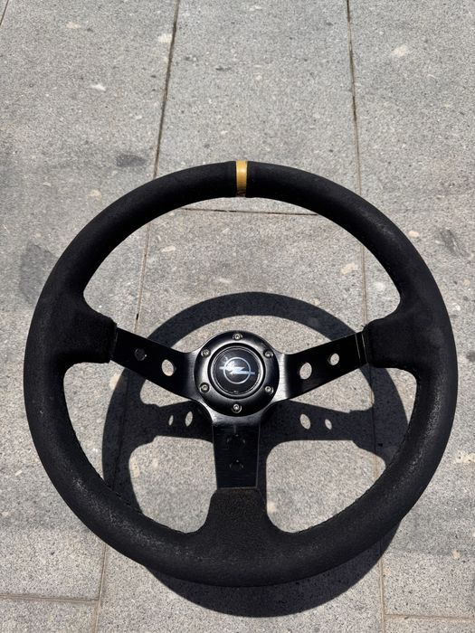Volante camurça + cubo