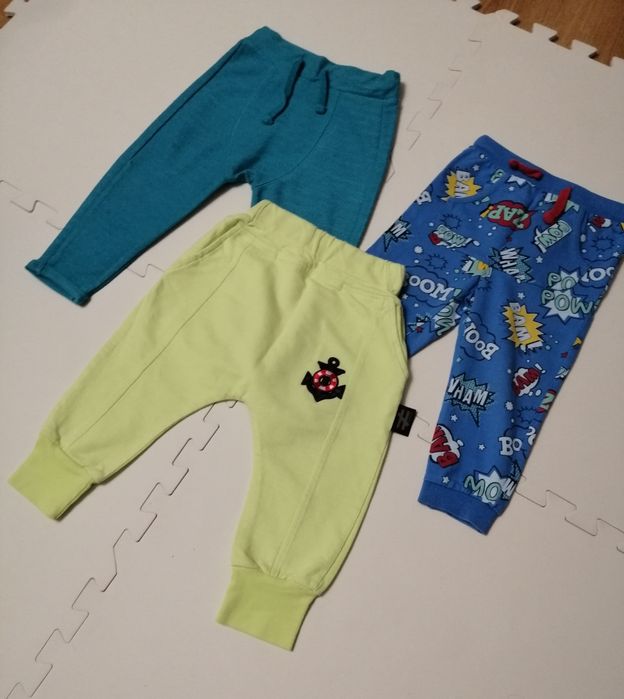 Spodnie dresowe chłopięce 3 szt  rozmiar 92