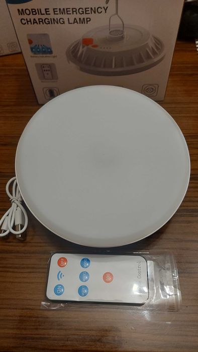 Фонарь с встроенным повербанком Солнечная батарея порт USB