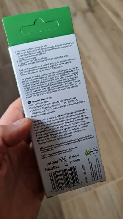Nowy termometr elektroniczny medyczny