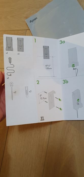 Uchwyt naścienny dyson v15 stacja dokująca oryginalna